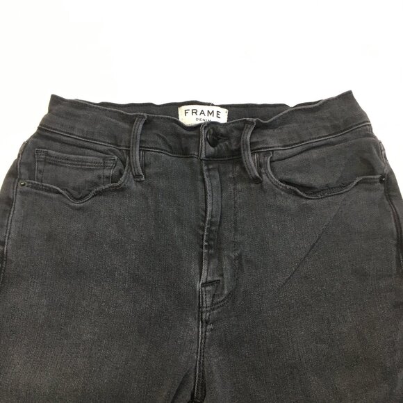 FRAME Fletcher Wash Le Nouveau Straight Raw Edge Hem 5 Pocket Jeans - Picture 5 of 12